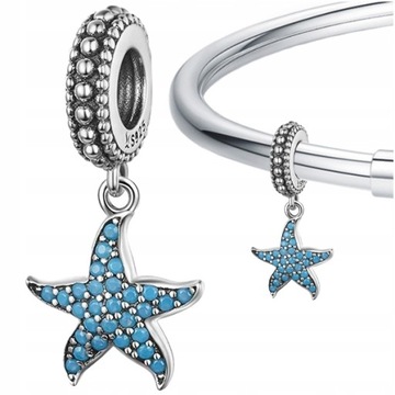 CHARMS ROZGWIAZDA srebro 925 zawieszka koralik