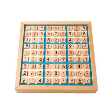 Drewniane szachy Sudoku z dziewięcioma siatkami