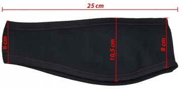 МОДНАЯ ФЛИСОВАЯ ПОЯВКА НА УШИ, ТЕПЛАЯ, ЧЕРНАЯ