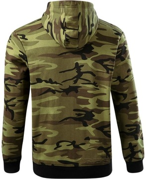 MALFINI CAMO ZIPPER C19 bluza męska MORO KANGURKA z KAPTUREM 3XL