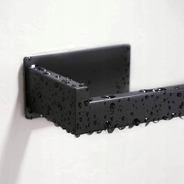 ДЕРЖАТЕЛЬ ДЛЯ ТУАЛЕТНОЙ БУМАГИ ЧЕРНАЯ НАСТЕННАЯ ВЕШАЛКА LOFT С КЛЕЕМ