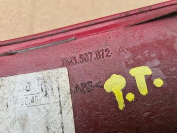 LIŠTA POD SVĚTLO ZADNÍ LEVÝ PRAVÁ SEAT ALHAMBRA 7M3807871 LA3H