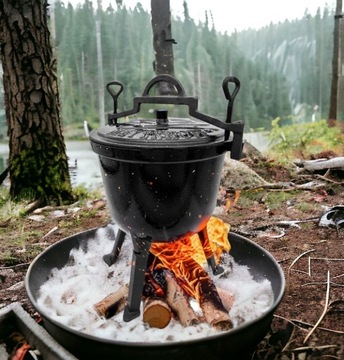 Эмалированная чугунная кастрюля Meyerhoff MARMUREK 8л.