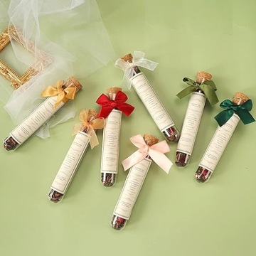 Пластиковые флаконы, пробирки своими руками 12 х 75 мм, с натуральной пробкой - 45 шт.