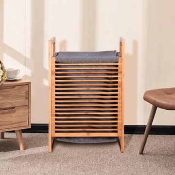 Корзина для белья с крышкой Большая Универсальная для