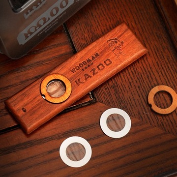 Harmonijki ustne dla dorosłych Kazoo Wood Metal