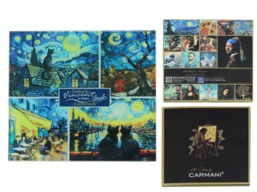 Carmani, скляна підкладка 11,5x11,5 см натхненна живописом VAN GOGH'a