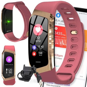 ZEGAREK SMARTWATCH SMARTBAND SPORTOWY PRO PULS SPORT DAMSKI FIT SMS OPASKA
