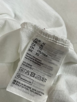 H&M L.O.G.G tshirt koszulka biała nadruk unikat XL