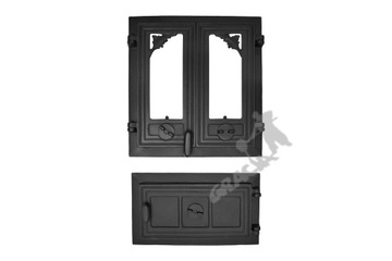 ZESTAW E5 - 43X41CM+23X40CM PRAWE DRZWI ŻELIWNE