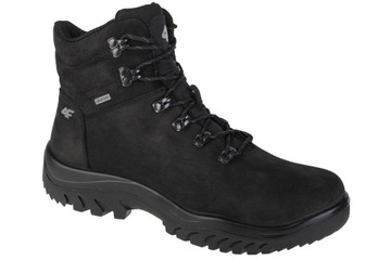 BUTY MĘSKIE 4F OBMH255 ZIMOWE TREKKING CZARNE GÓRY CIEPŁE