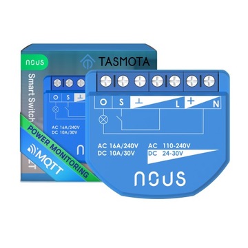 NOUS B2T TASMOTA ESP32 MATTER SMART PRZEŁĄCZNIK 1-kan. Z POMIAREM ENERGII