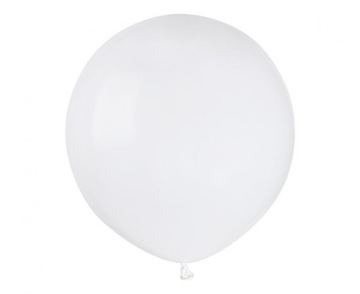 Balon lateksowy biały duży 45 cm 1 szt. 18 cali