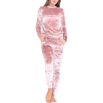 DRES WELUROWY KOMPLET ZESTAW SPODNIE BLUZA 46 3XL
