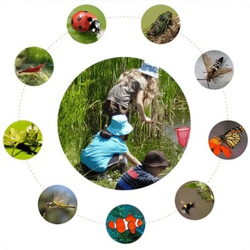 ТЕЛЕСКОПИЧЕСКИЙ ПЕЙЗАЖ ДЛЯ ДЕТЕЙ SAHIDO KID CATCHER 20 PI БАССЕЙН РЫБЫ БАБОЧКИ