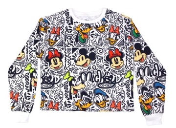 DISNEY Myszka Miki Mickey Mouse Bluza r.M Crop Top