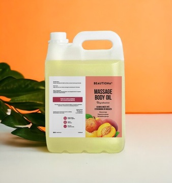 OLIWKA OLEJEK DO MASAŻU CIAŁA TWARZY BRZOSKWINIA 5000 ML BEAUTIONA