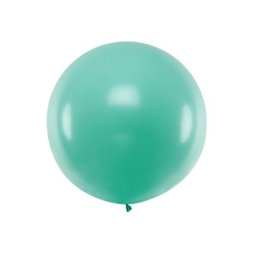 BALON pastelowy 1m GIGANT sesja foto EUKALIPTUSOWY