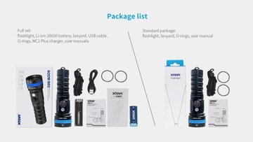 Latarka XTAR D26 1600S Li-ION 18650/26650 LED 1600lm