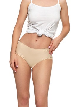 ЖЕНСКИЕ БЕСШОВНЫЕ ТРУСИКИ УДОБНЫЕ БАЗОВЫЕ БЕЖЕВЫЕ MORAJ M