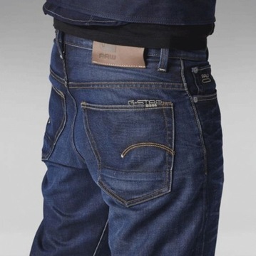 G-STAR RAW 3301 STRAIGHT HYDRITE DENIM JEANSY MĘSKIE ROZM.28/32