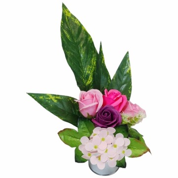 Букет мыльных цветов, мыльные розы, гортензии, подарок на женский день