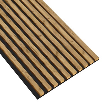 LAMELE NA PŁYCIE 46x275 ŚCIENNE PANELE DEKORACYJNE DĄB CRAFT ZŁOTY