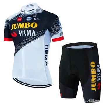 2024 Jumbo Visma Sport Kit Rower górski z krótkim rękawem