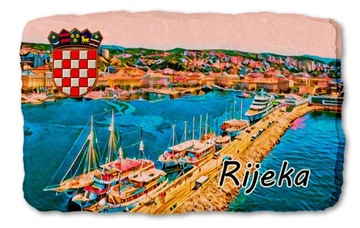 RIJEKA CHORWACJA CROATIA magnes lodówkę kamień 998