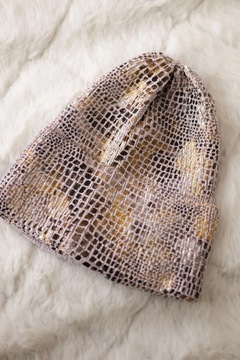 Шапка из мохера Panterka K233 пудрово-розовая