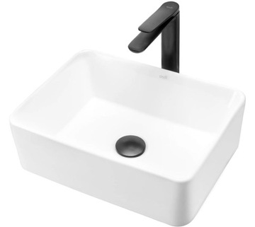 Umywalka ANITA MINI biała ceramiczna nablatowa Rea