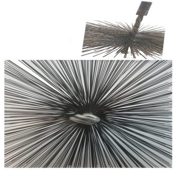 WYCIOR KOMINOWY SZCZOTKA DO CZYSZCZENIA KOMINA DRUT PROSTOKĄTNA 160x280