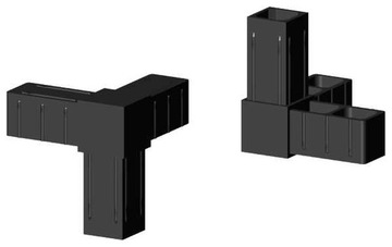 Łącznik plastikowy profili aluminiowych 25x25x2