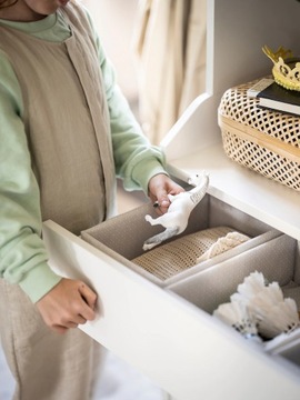 ОРГАНИЗАТОР IKEA BAXNA СЕРЫЙ/БЕЛЫЙ 20Х26Х10СМ