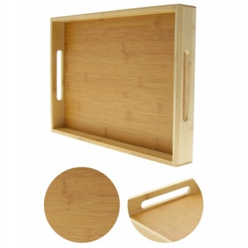 БАМБУКОВЫЙ ПОДНОС ДЛЯ ЗАВТРАКА ДЕРЕВЯННЫЙ ПОДДОН 38x25 ПРЯМОУГОЛЬНЫЙ