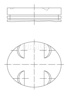 PÍST MAHLE 005 24 00 2720301618 DB KOMPLETNÍ