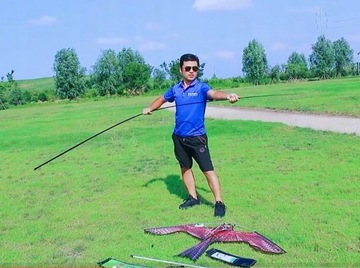 Отпугиватель птиц скворцов EAGLE KITE + FLAG MAST 6м - ПРЕМИУМ