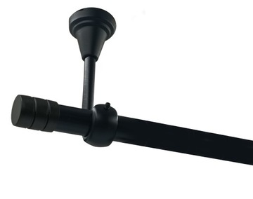 KARNISZ SUFITOWY CZARNY 19mm FREZ 120cm solo