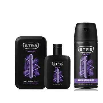 STR8 GAME ZESTAW 2cz WODA EDT 50ml + SPRAY 150ml