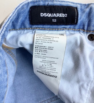 -65% DSQUARED2 COOL GUY JEAN S74LB1063 oryginalne spodnie jeansy 52 (36)