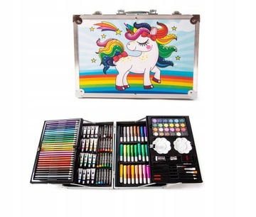 ZESTAW ARTYSTYCZNY DO MALOWANIA W WALIZCE 145SZT