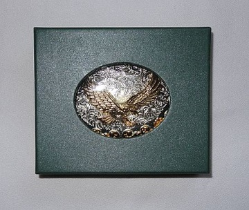 Золотая пряжка EAGLE, большая пряжка для ремня в стиле вестерн