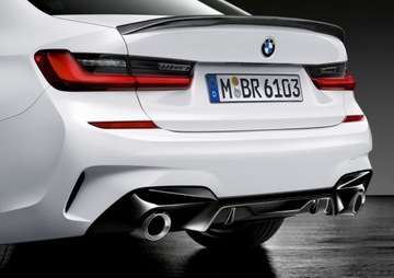 Задний диффузор BMW G20 G21 MP Style 320i 330i Preface Черный Глянцевый