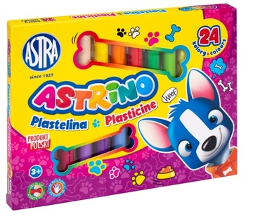PLASTELINA ASTRA Astrino 24 kolory