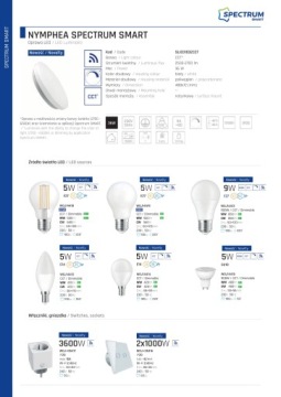 E27 5W COG CLEAR WiFi Tuya SMART светодиодная лампа