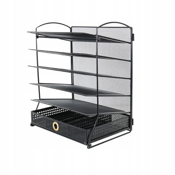 Практичный и элегантный органайзер для документов, сортировщик, 5 полок + ящик.