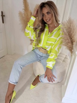 РУБАШКА ЖЕНСКАЯ BY ME OVER SPRING LIME [Цвет: желтый, РАЗМЕР: XS/S]