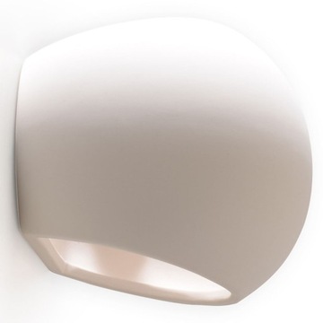 Kinkiet Ceramiczny AVALANCHE Biała Lampa na Ścianę