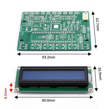 Radio FM 87-108MHz LCD Spektrum Obudowa DIY KIT