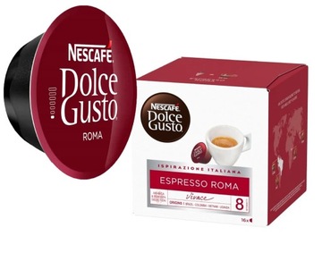 DOLCE GUSTO NESCAFE KAWA W KAPSUŁKACH ESPRESSO ROMA 16 SZTUK